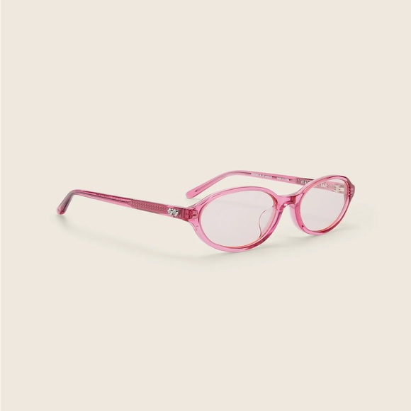 BONNIE CLYDE Pink Tinted Oval Glasses - Picture 2 of 7